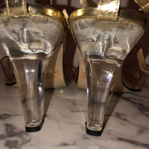 Clear heels worn once - Picture 5 of 7